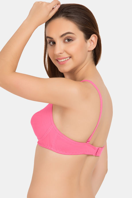 Tweens Double Layered Non-Wired Full Coverage T-Shirt Bra - Baby Pink — image 4